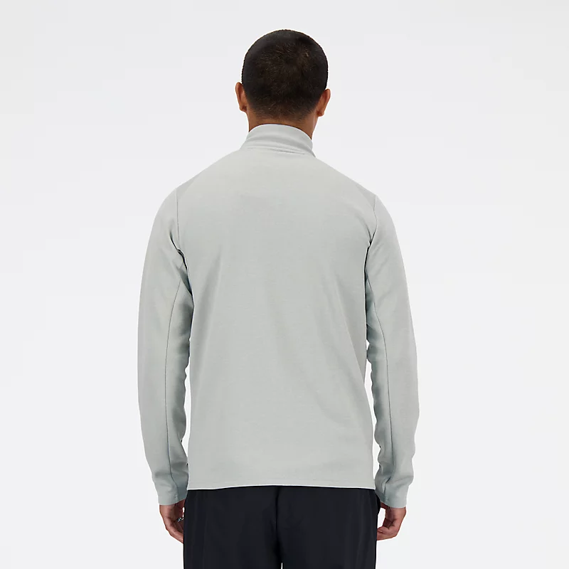 Męska bluza Tech Knit av zamkiem błyskawicznym - ATHLETIC GREY