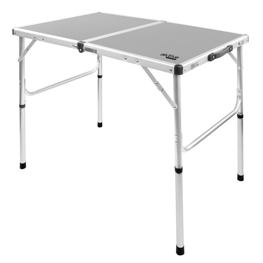 Masă de camping pliabilă Aktive, reglabilă pe 2 înălțimi