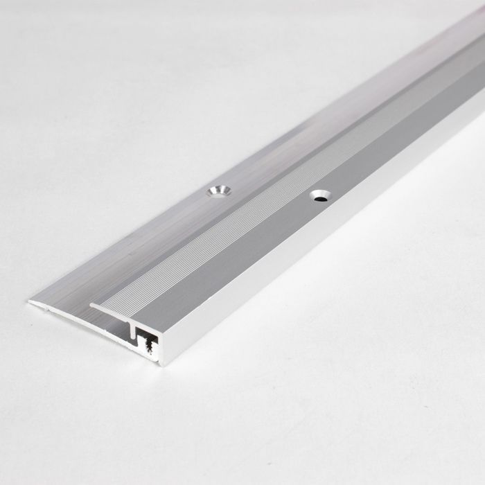Profilé de finition baguette de finition stratifié H 5 - 9 mm l 21 mm en 2 parties aluminium anodisé percé bronze foncé-900
