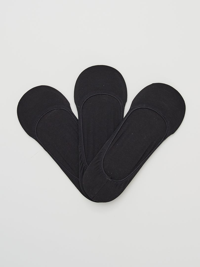 Juego de 3 pares de calcetines fantasma - Negro
