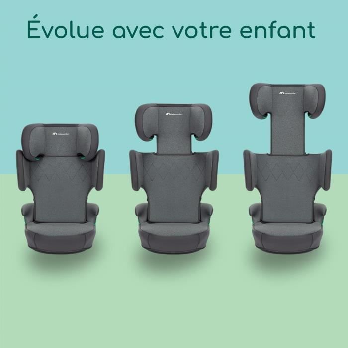 BEBECONFORT ROAD SAFE car seat, i-Size compatible, group 2/3, booster seat, 3.5 to 10/12 years, 100-150cm, 15-36kg, TINTED GRAPHITE