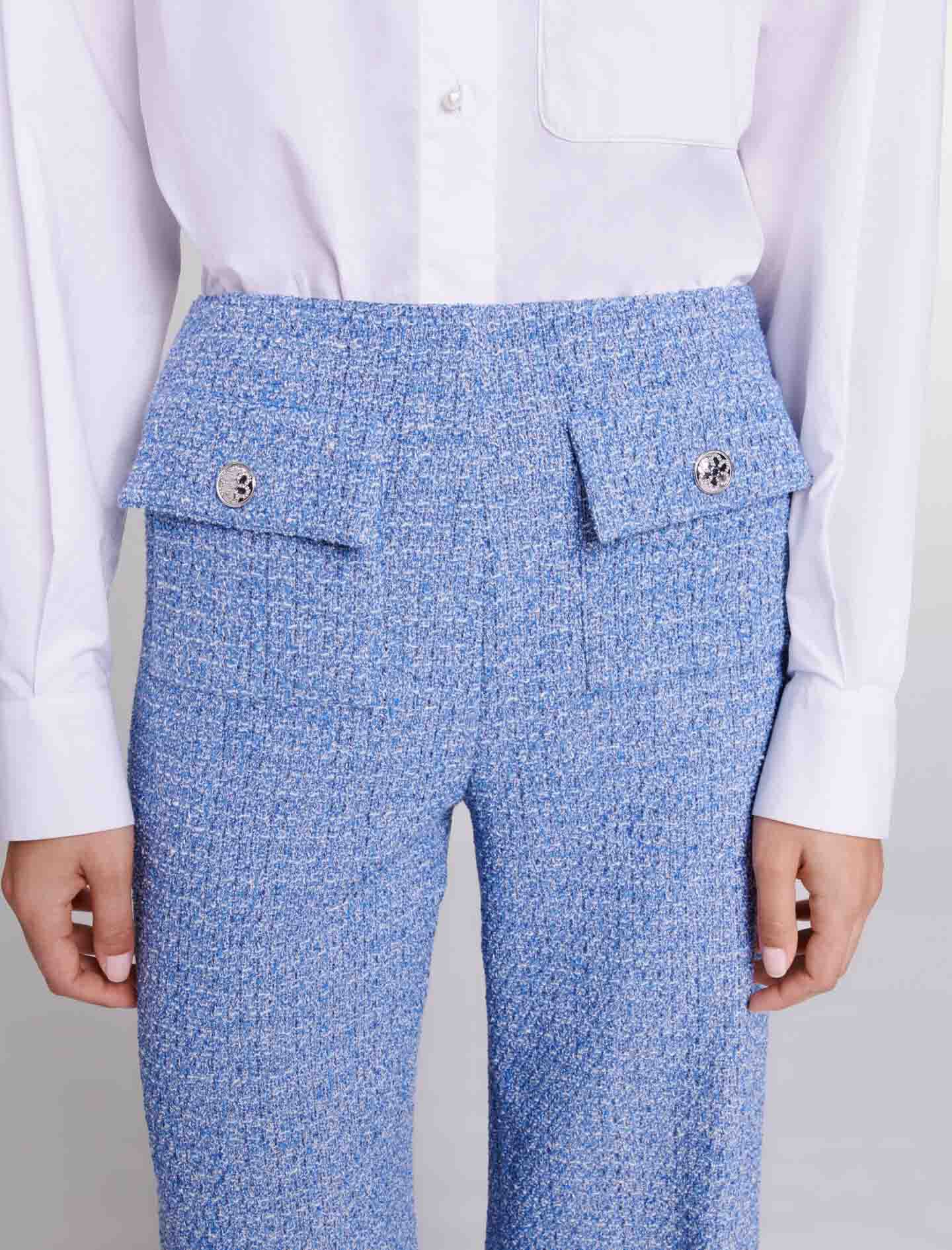 Tweed-housut - Sininen