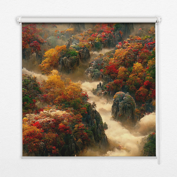 Roleta zaciemniająca wewnętrzna - 50x50 cm - Góra