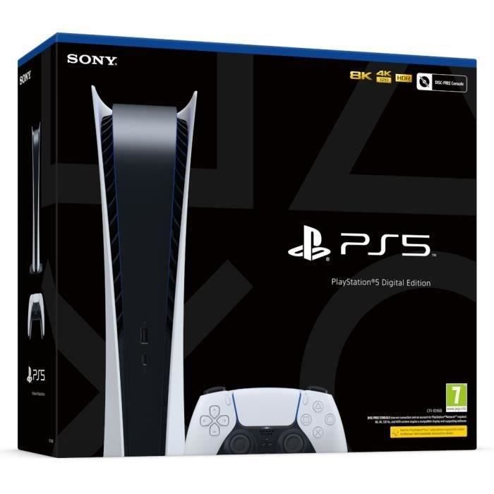 Console SONY PS5 Digital Edition bianca da 825 GB (2020) - Ricondizionata - Buone condizioni