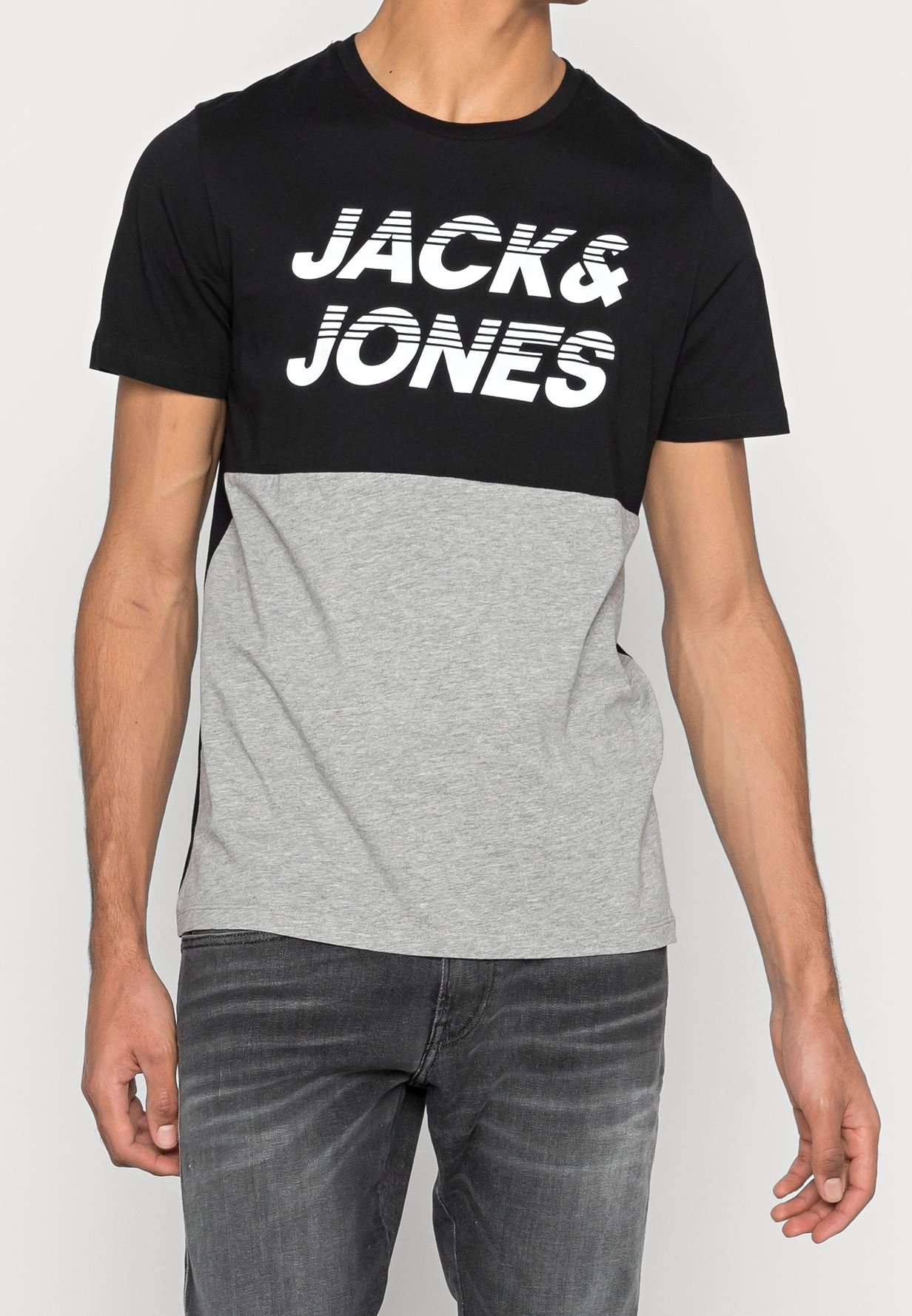 Tričko s potlačou Jack & Jones - čierne