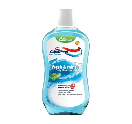 Aquafresh Triple Protection płyn do płukania jamy ustnej Fresh&Minty 500 ml