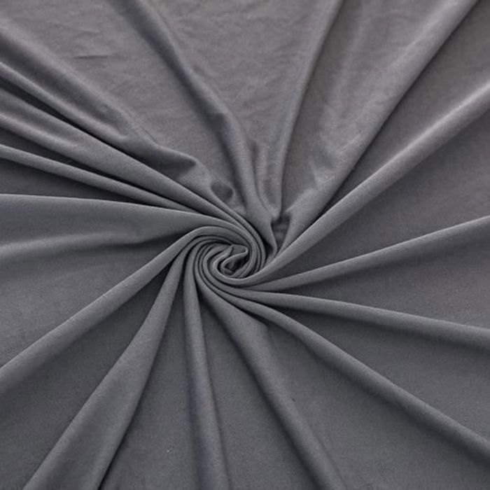 Funda para sofá esquinero en forma de L - Poliéster - Gris - 3+2 plazas - Lavable