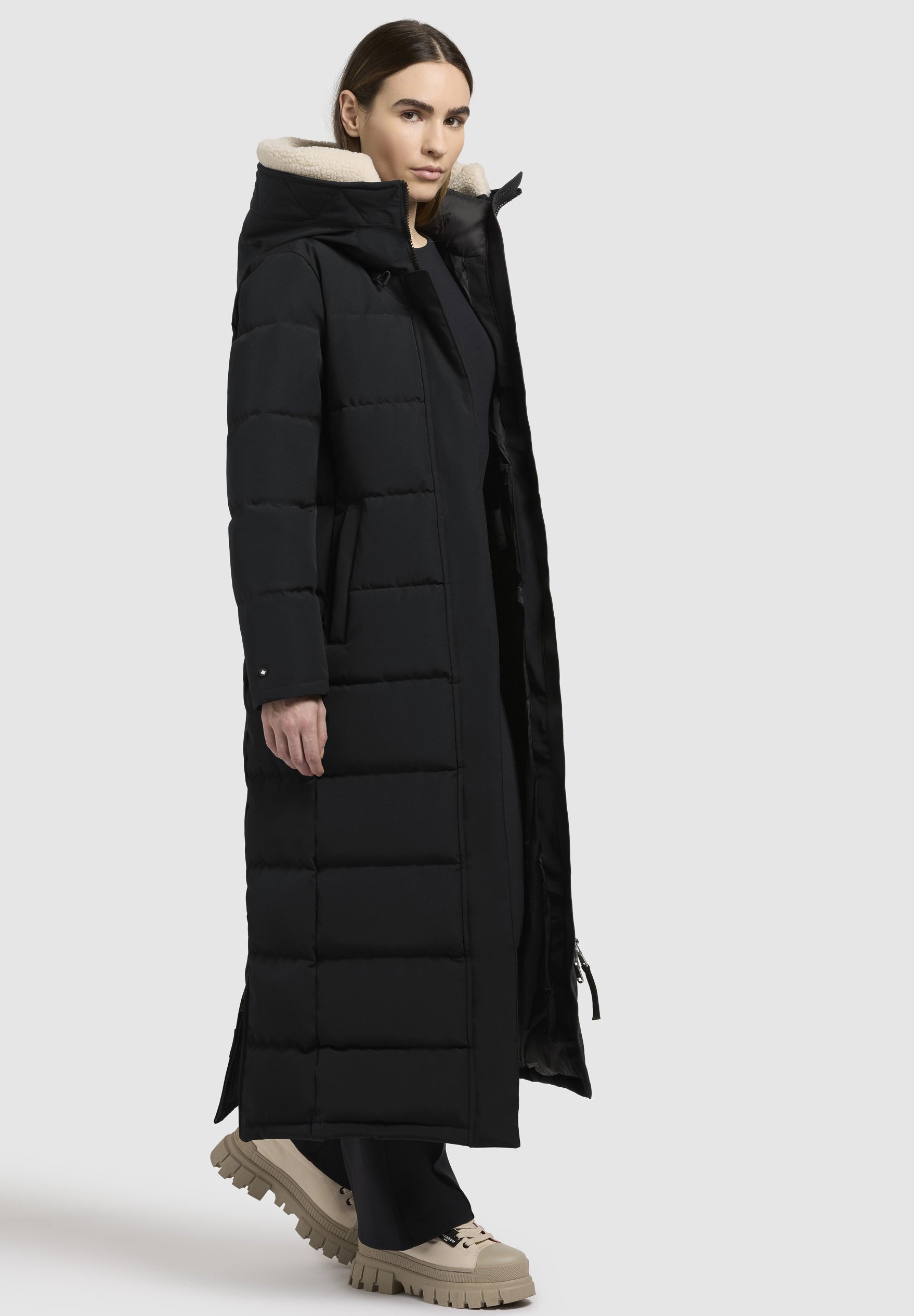 khujo CLARESSE TEDDY - Cappotto invernale - schwarz