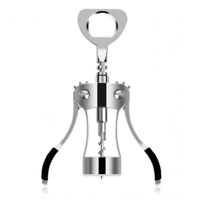 Corkscrew - Bottle Opener - Zinc Alloy - Non-slip - Gift Box - Silver - RIWILL