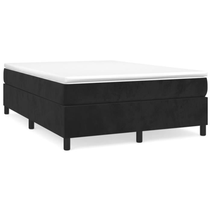 Verende bedbodem - MOTHINESSTO - LY5952 - Zwart - Fluweel - 140x190 cm