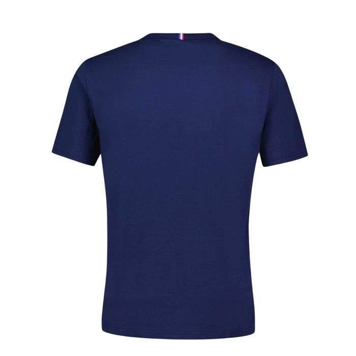T-skjorte - COQ SPORTIF - Frankrike XV Fanwear #1 2023/24 - Dyp blå - Korte ermer - 100 % bomull