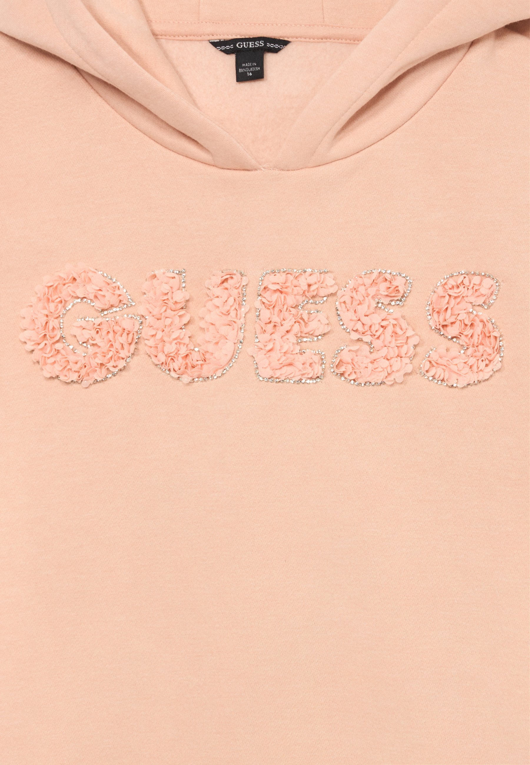 Sweat-shirt à capuche oversize Guess Junior Active - rose tendre