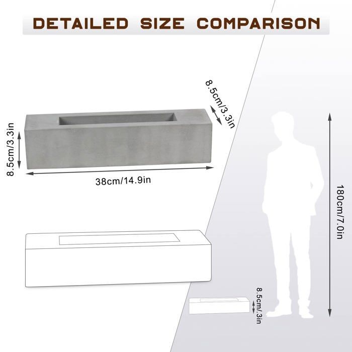 Bio Cheminée de Table - BRIAN & DANY - BACOENG - Sans Fumée - Design Minimaliste - Mobilité