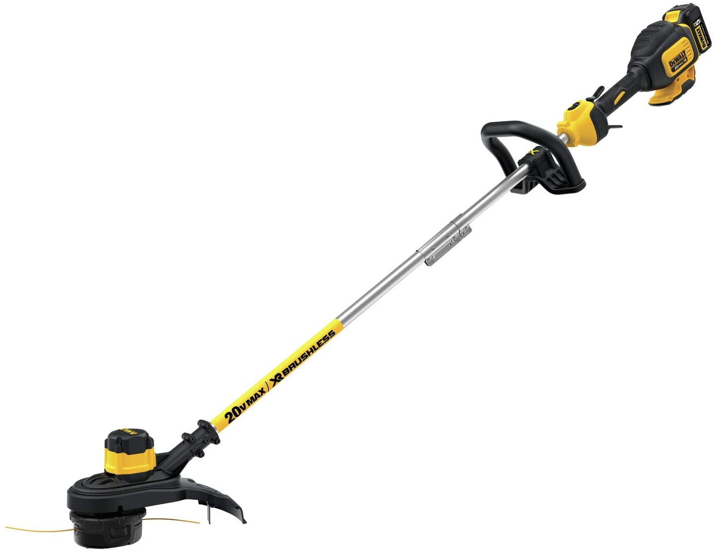 Aparador de grama sem fio DEWALT 20V MAX, bateria de 5Ah, 13 polegadas (DCST920P1)