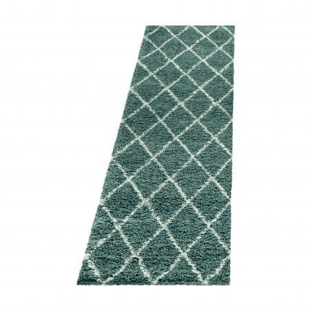 Dywan shaggy Alvor Romby niebieski 80 cm x 250 cm