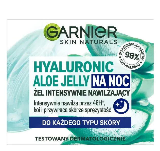 Garnier Hyaluronic Aloe Jelly Lekki żel-krem nawilżający do twarzy na noc