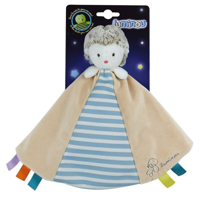 LUMINOU FLACHES IGEL-KUSCHELTIER MIT GLOCKE, WIE NEU