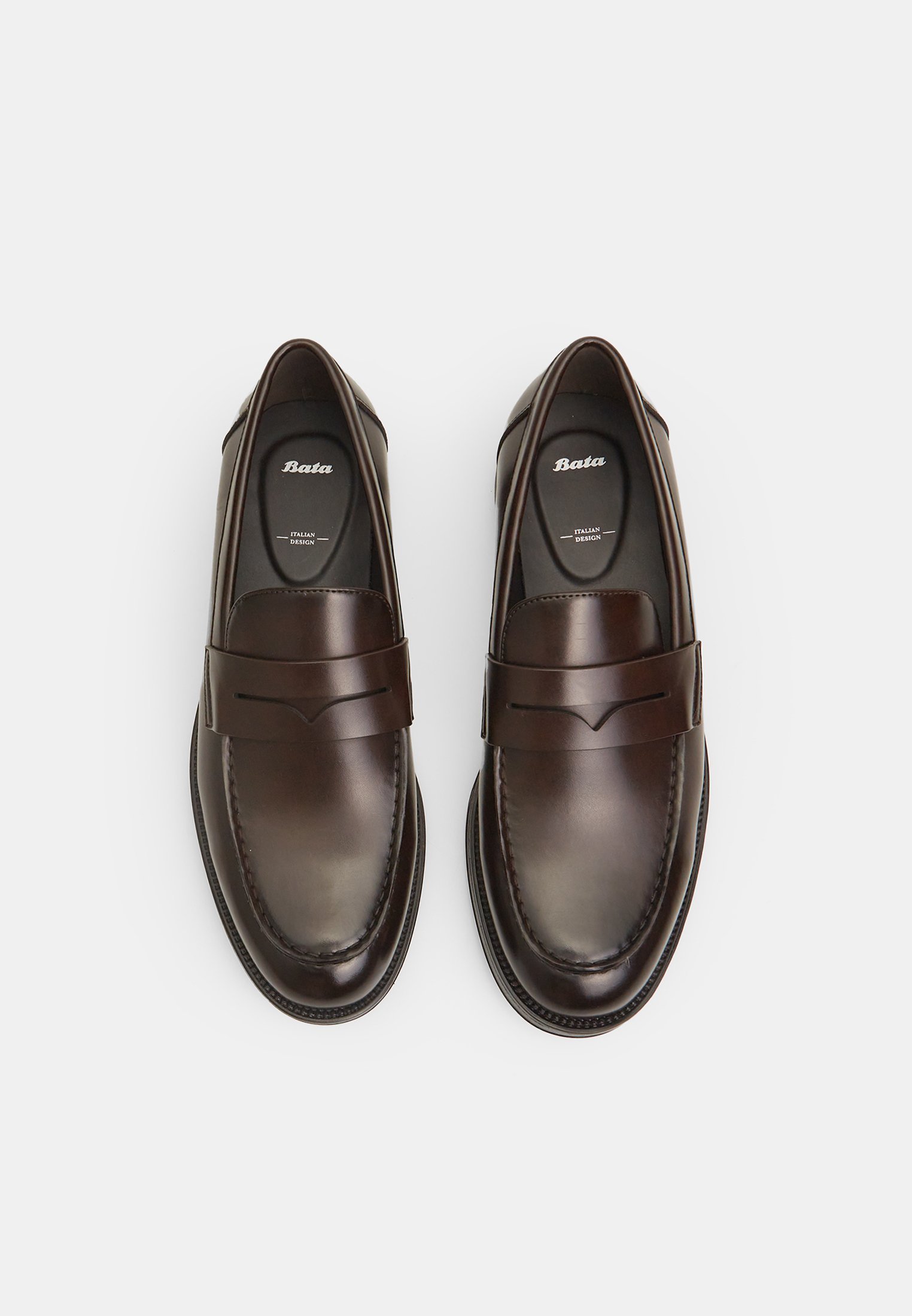 Bata Slip-ons - donkerbruin