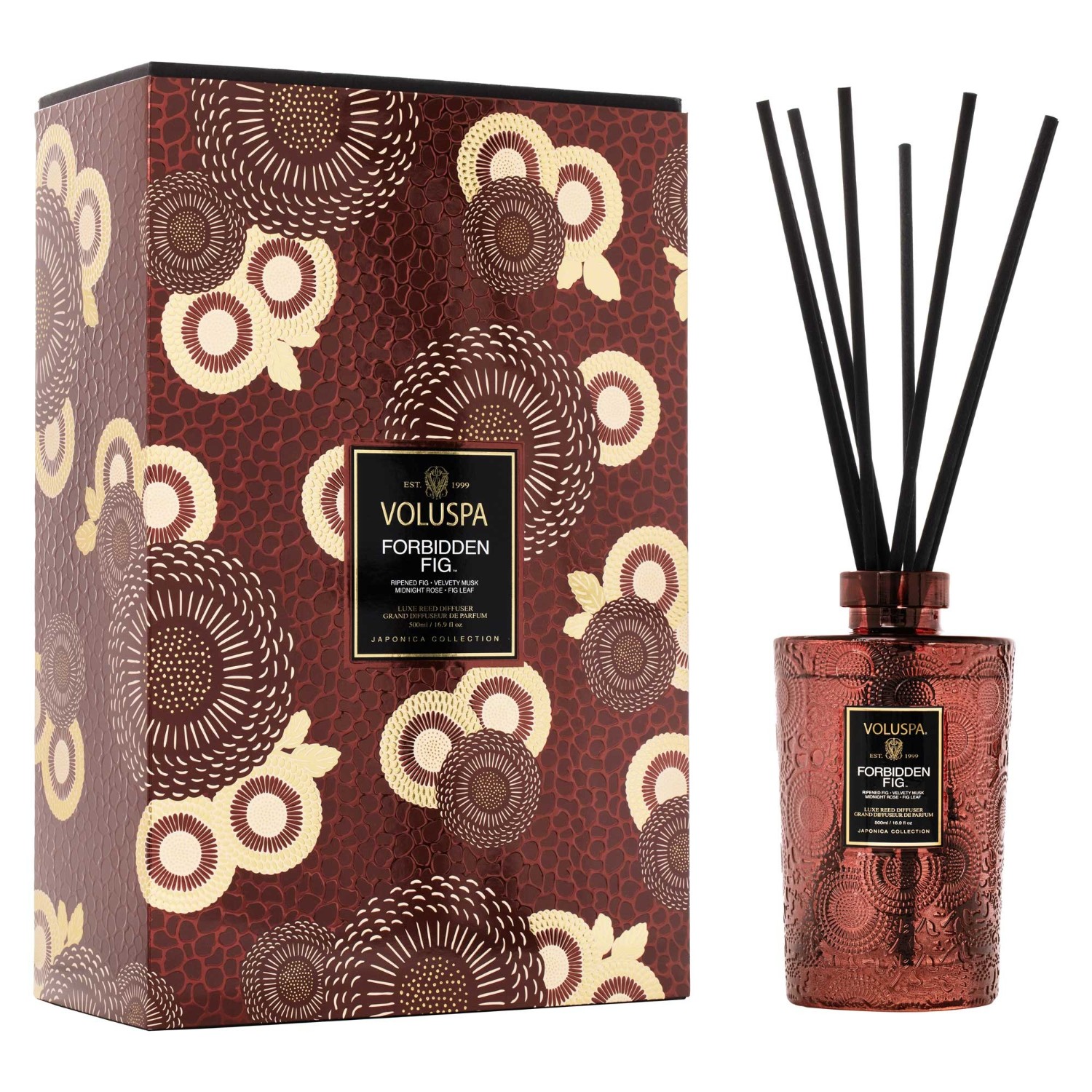 VOLUSPA Forbidden Fig REED DIFFUSER Set