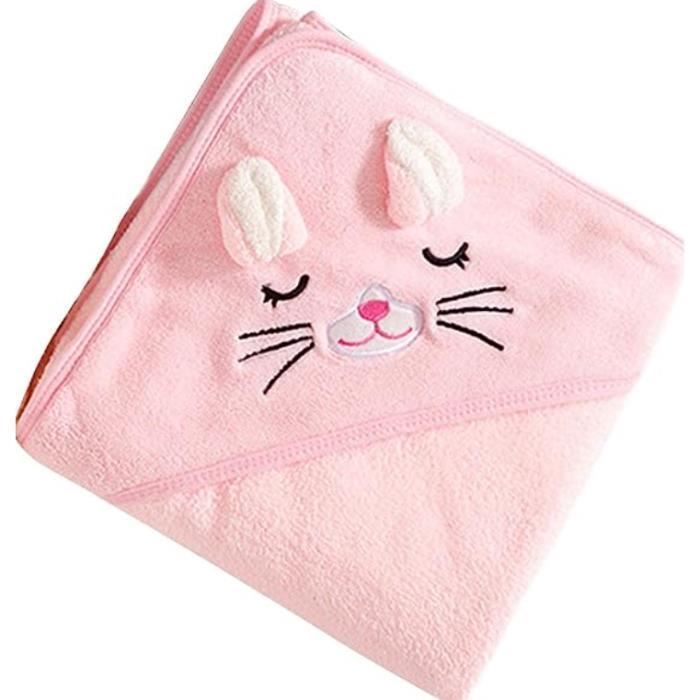 Toalla para bebé, capa de baño con capucha para bebé, toalla de baño suave para bebé con paño de baño