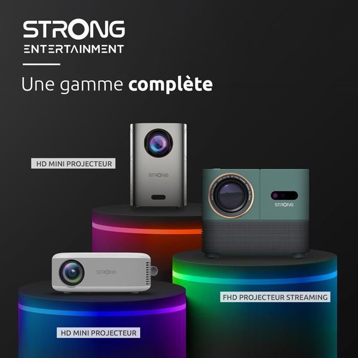 Proyector de vídeo portátil - ZGEER - Q1 - Resolución HD 720p - Compatible con Full HD 1080p - 180 lúmenes ANSI