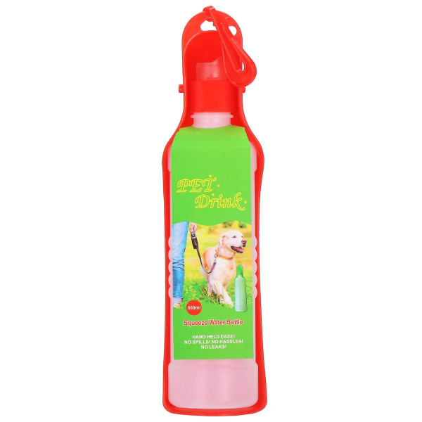 Butelka turystyczna na wodę dla psa z poidełkiem 500ml bidon