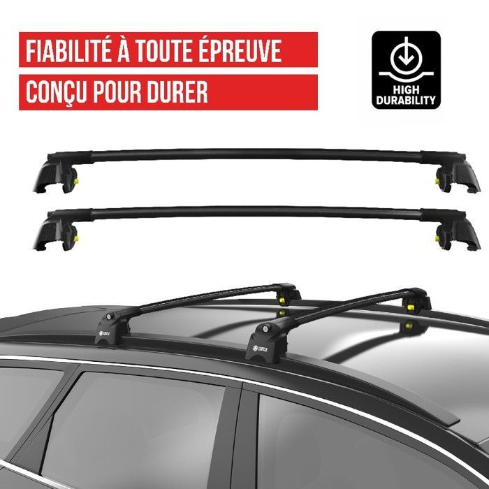 TURTLE AIR-2 Roof Bars for AUDI A6 AVANT (C7) 2011-2018 (ESTATE) Black