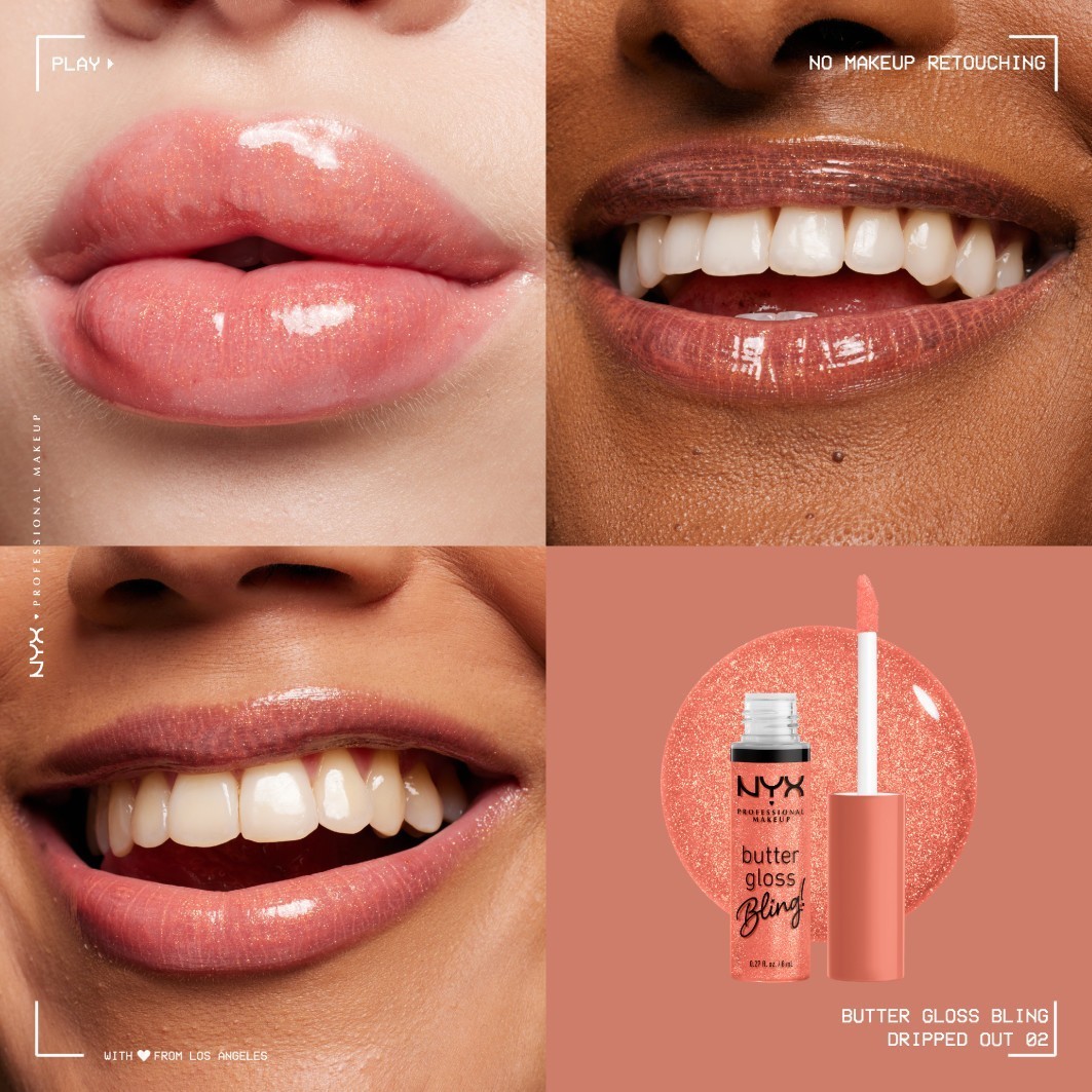 NYX Professional Makeup lūpu spīdums Butter Gloss Bling - 8 ml