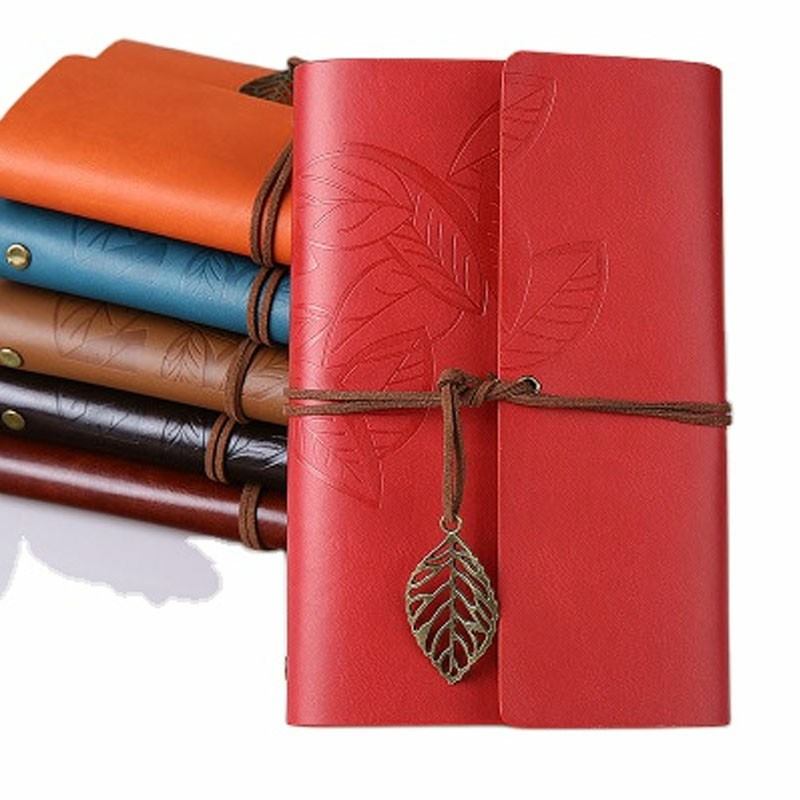 N02 Quaderno A5 con copertina in pelle PU per copertina personalizzata con logo all'ingrosso, regalo economico, scuola di viaggio vintage, cancelleria scolastica, diario, ufficio