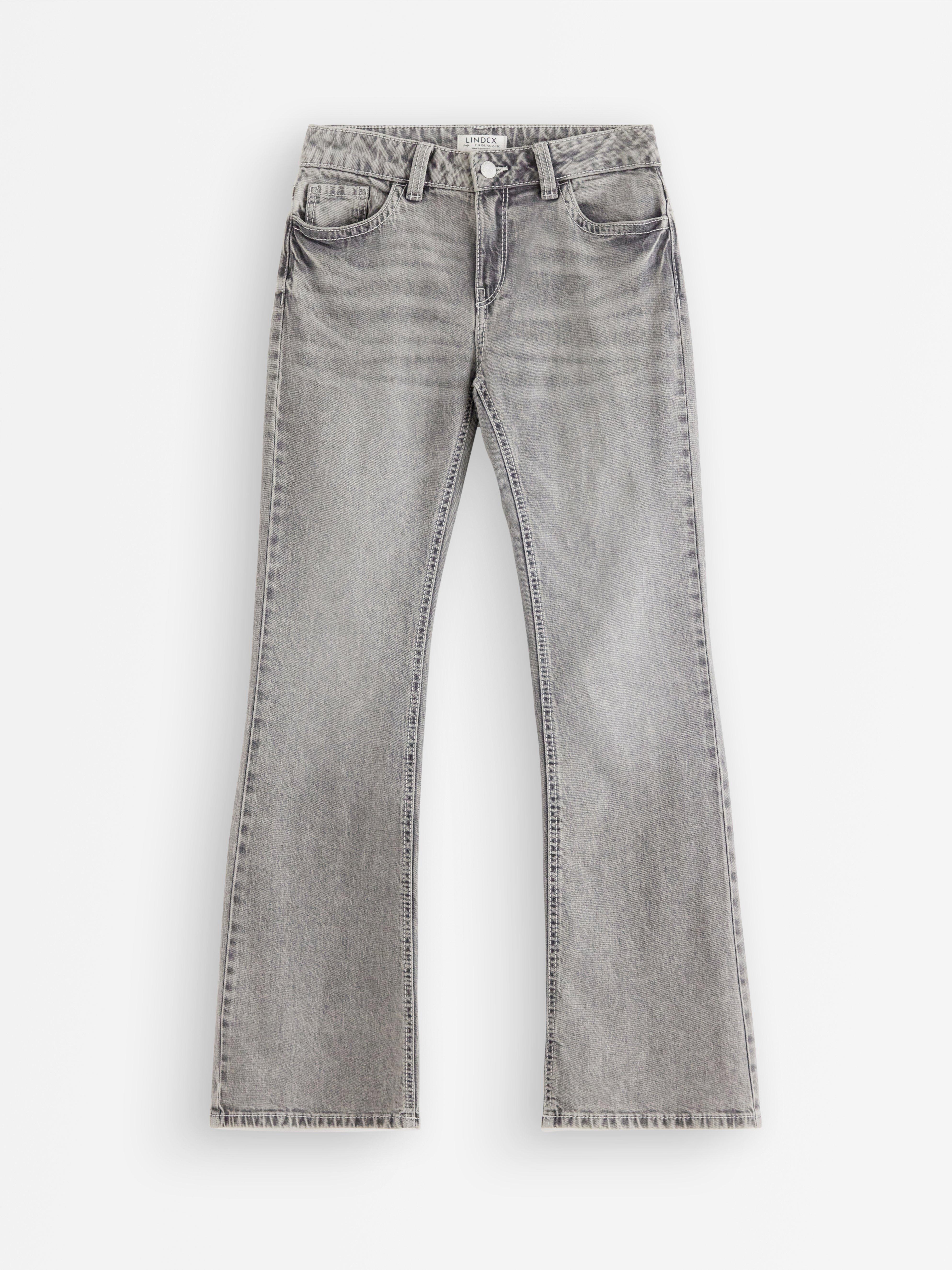Pantalones vaqueros acampanados FREJA grises