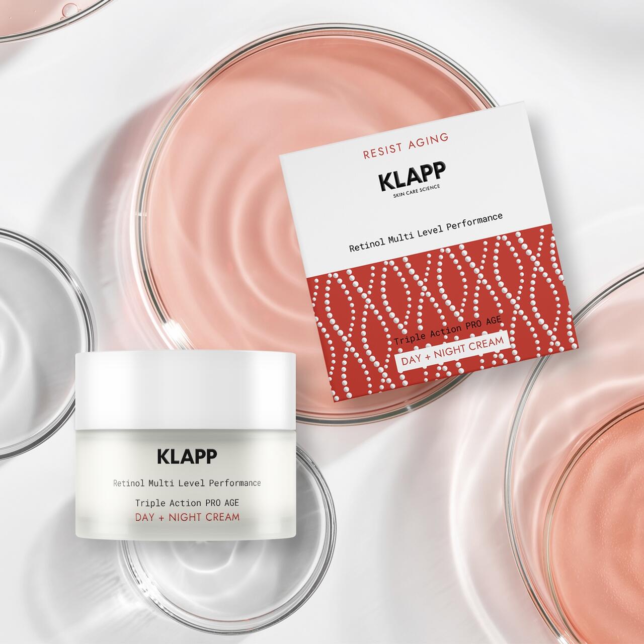 Klapp Resist Aging Retinol Triple Action Pro Age Day + Night Cream