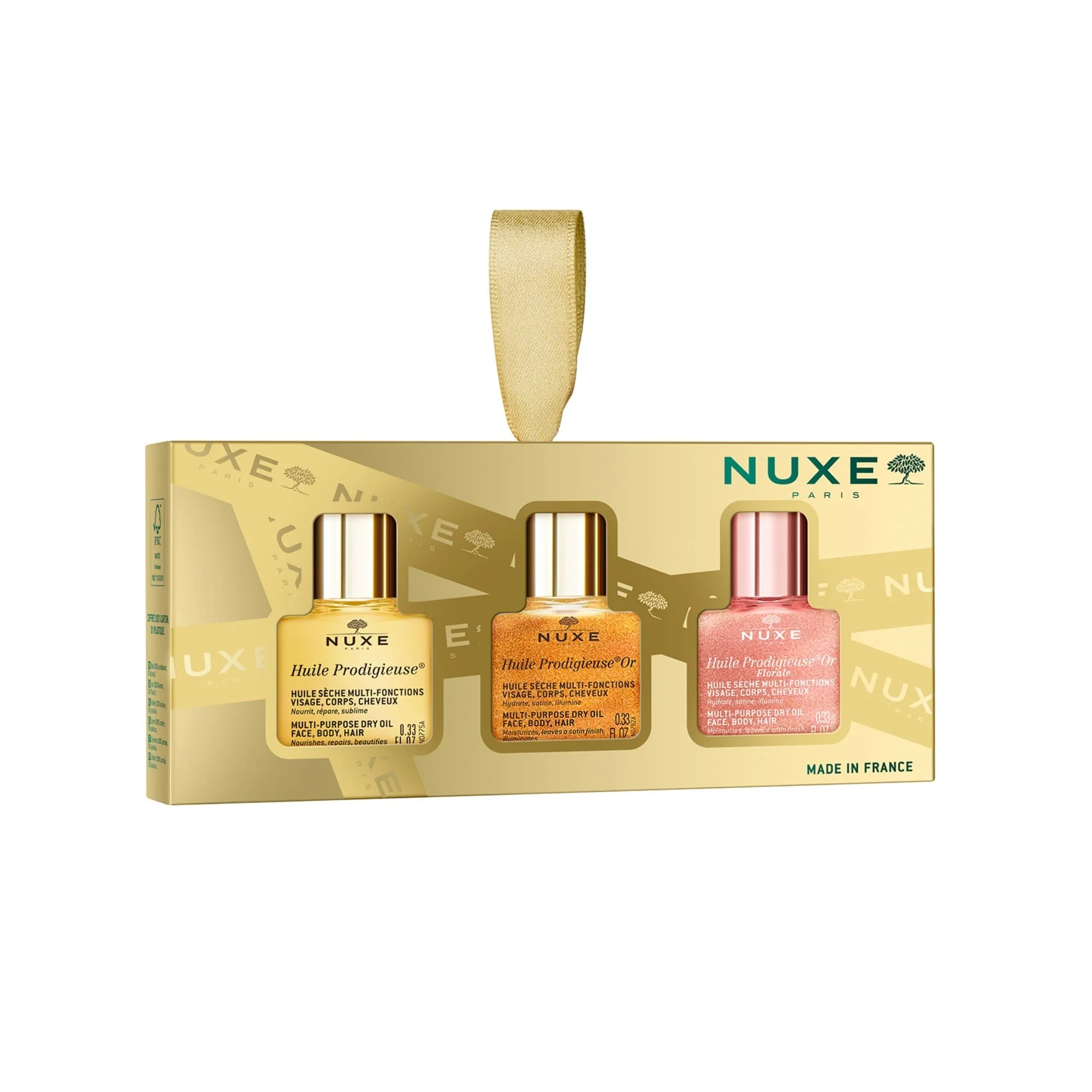 Huile Prodigieuse Cofanetto Mini Huile Prodigieuse® - Cofanetti Viso e Corpo, Olio viso nutriente, Olio Corpo