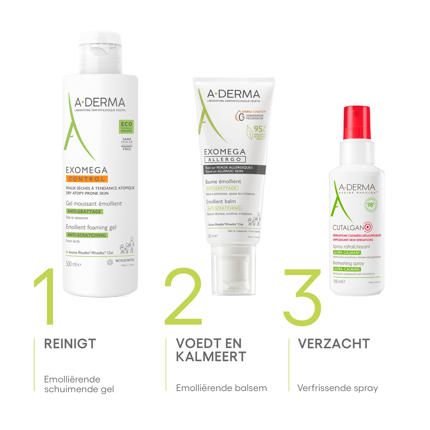Bálsamo A-DERMA Exomega Allergo Emoliente - 200 ml