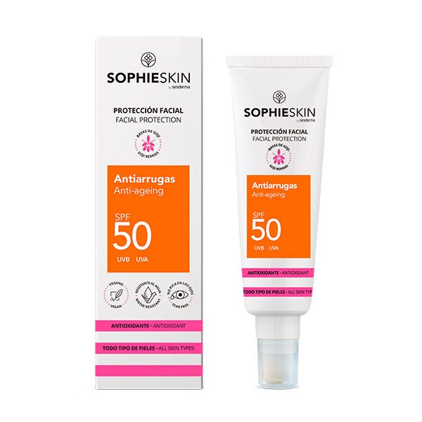Cremă de protecție solară antirid pentru față SPF50 | 50 ml