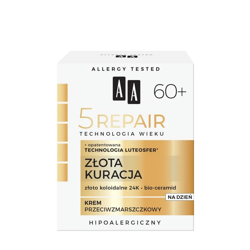 AA Technologia Wieku 5Repair 60+ Złota Kuracja krem przeciwzmarszczkowy