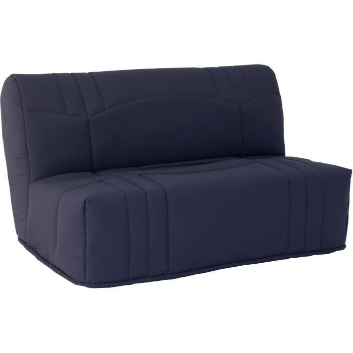 Divano letto DREAM BZ - Tessuto 100% cotone blu scuro - Superficie letto 140x190 cm