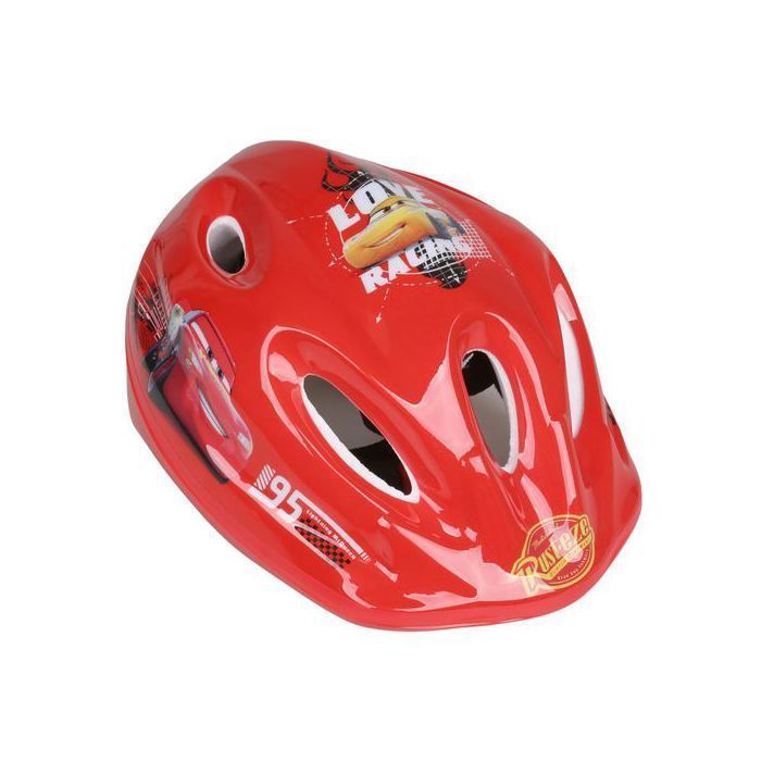 DISNEY Cars Safe Bike Helmet for Boys, Lightweight, Adjustable 52-56 cm