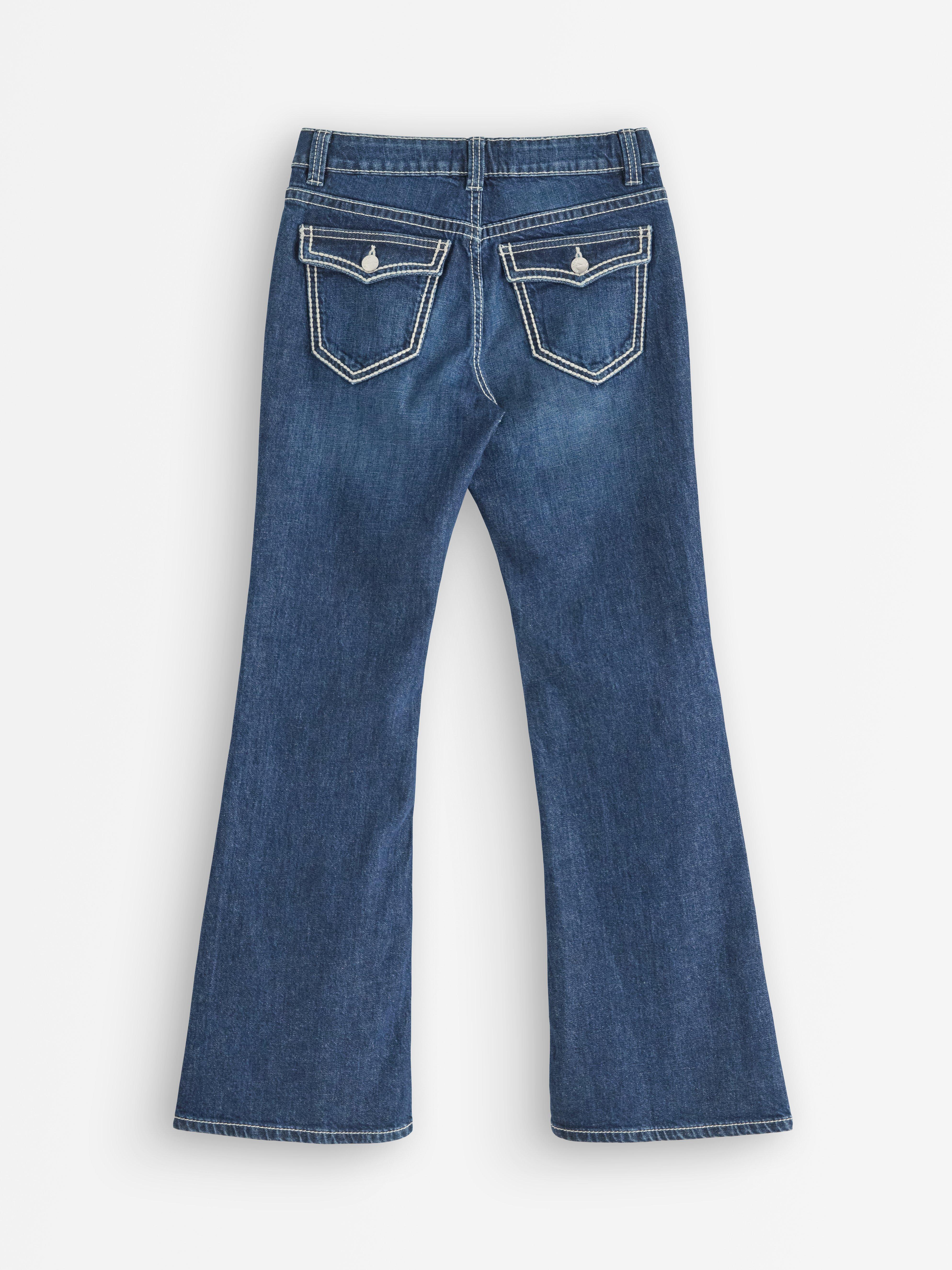 Džíny FREJA s rozšířenými nohavicemi, tmavý denim