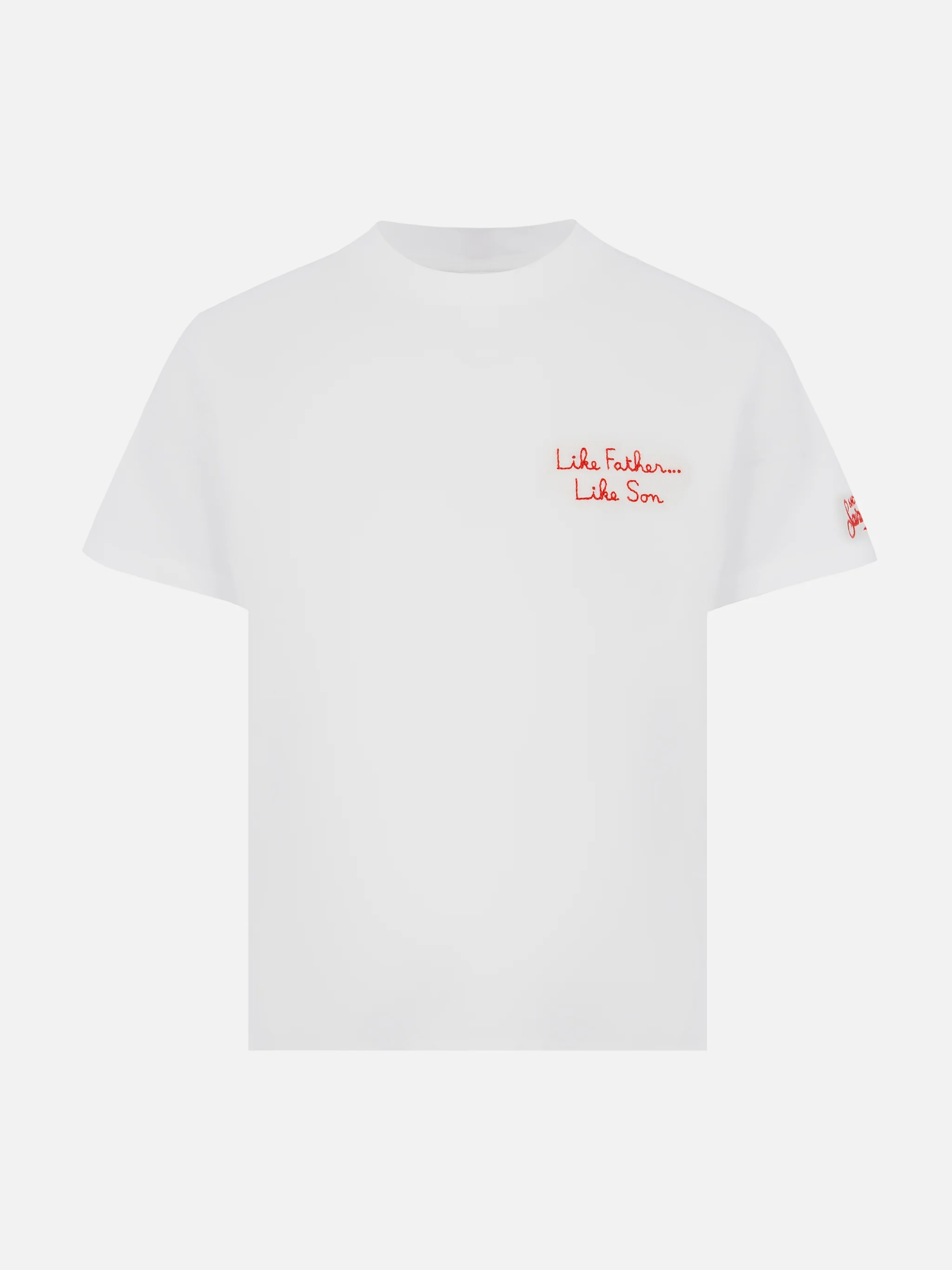 T-shirt van katoen met Bart en Homer-print en -borduurwerk voor kinderen | EDITIE