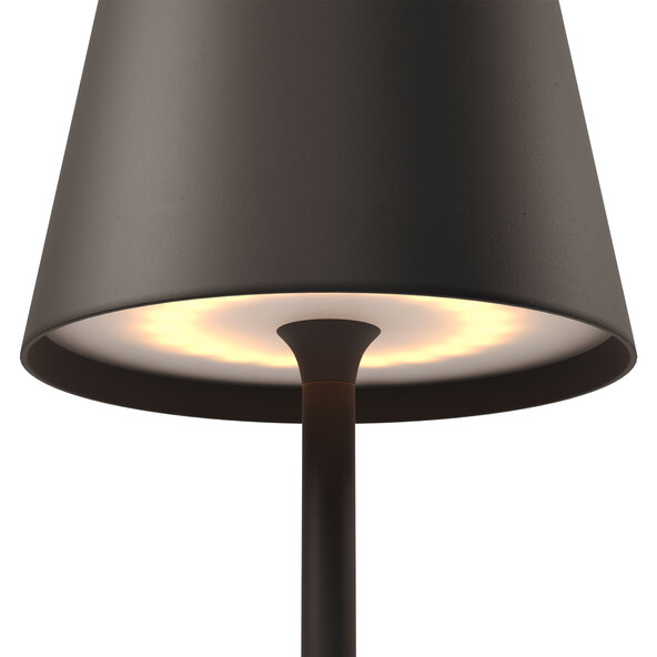 Επαναφορτιζόμενη επιτραπέζια λάμπα LED Dinner Light κλασική, μαύρη