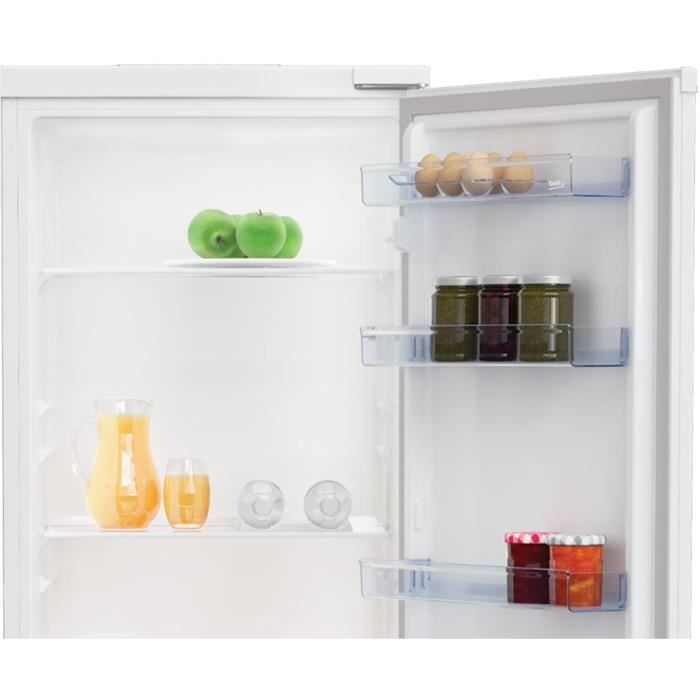 Frigorífico de una puerta - BEKO - BSSA315K4SN - Integrable - 309 L - Clase energética E - Botellero - 185,4 x 57,5 x 60