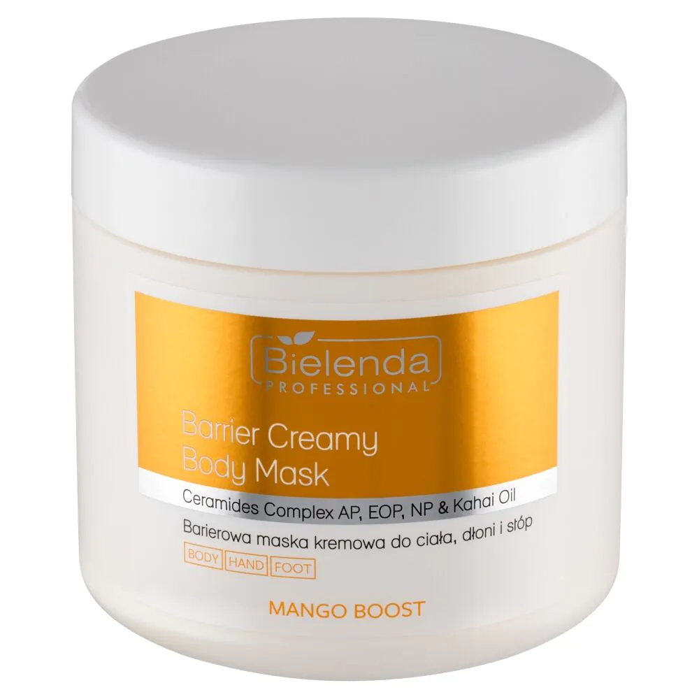 Bielenda Professional Mango Boost Barierowa maska do ciała, dłoni i stóp