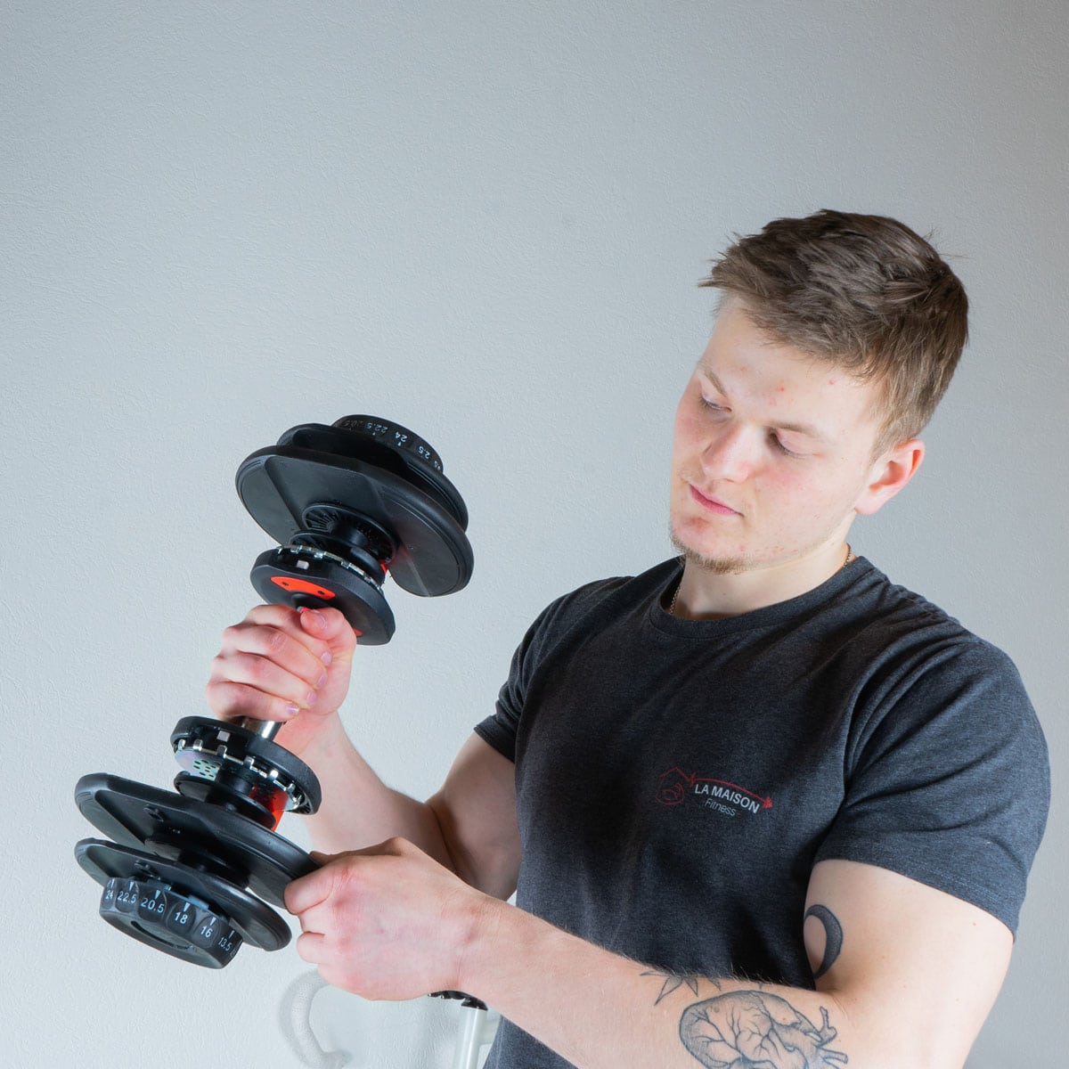 Gladiatorfit snel verstelbare PVC-halter van 2 tot 24 kg