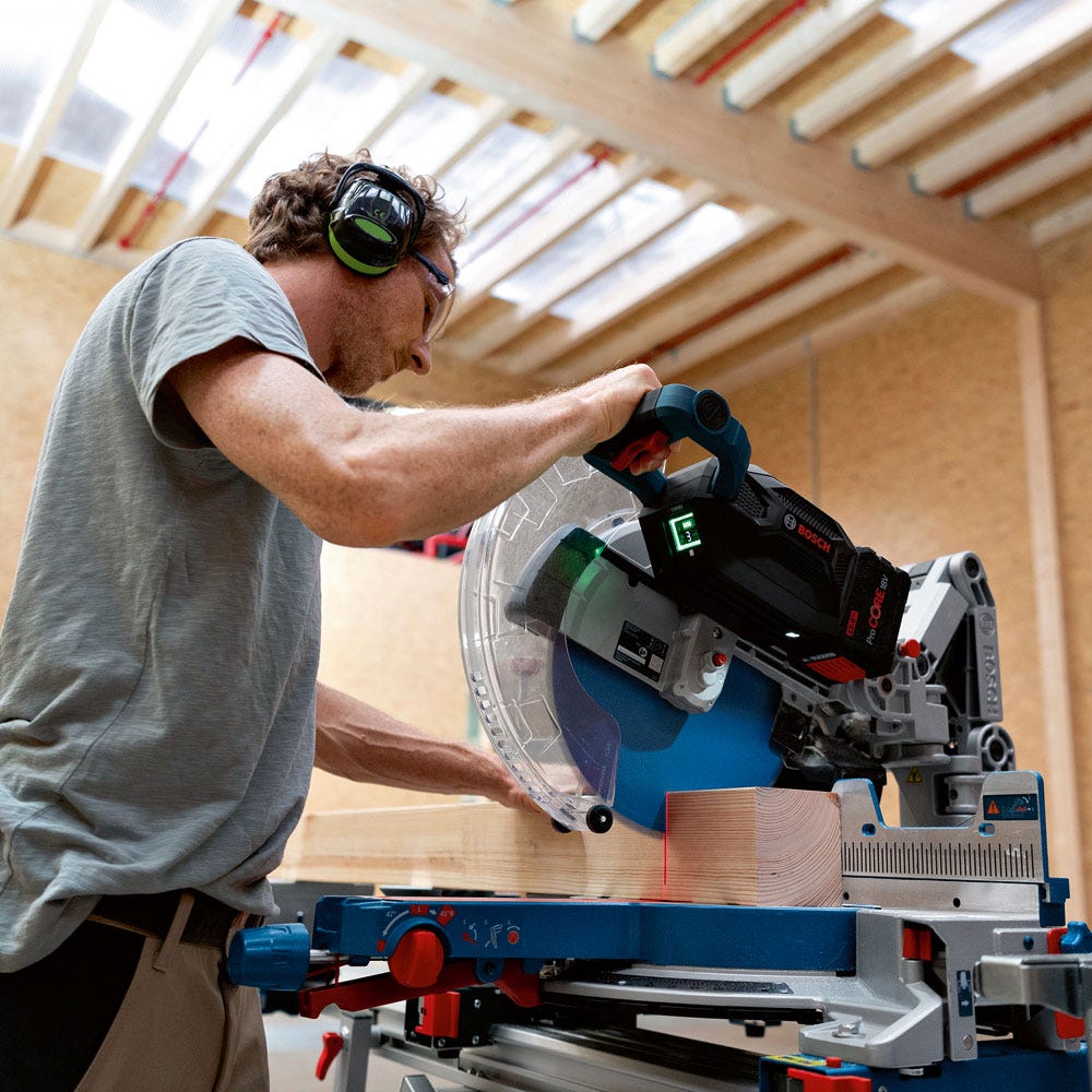 BOSCH 18V BITURBO Akku-Kapp- und Gehrungssäge 305 mm, Gleit-Kapp- und Gehrungssägen-Skin - GCM 18V-305 GCD