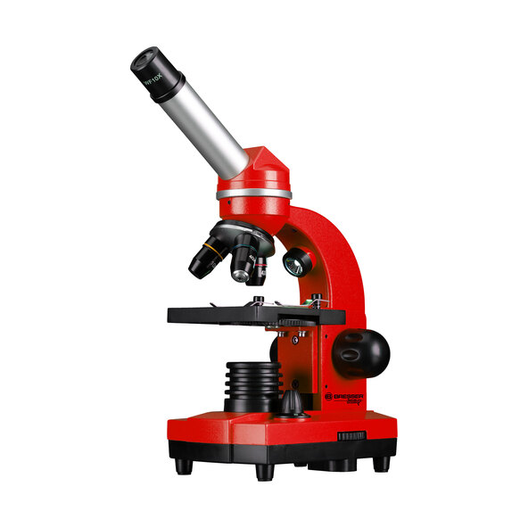 Biolux SEL student microscope, red