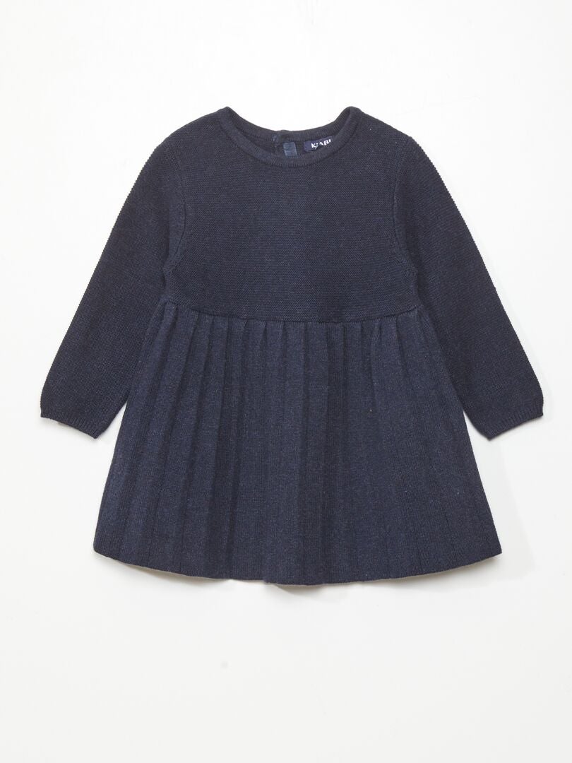 Vestido de tricô - AZUL
