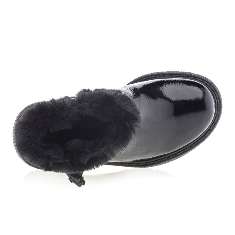 Schwarze Mädchenstiefel/Stiefeletten