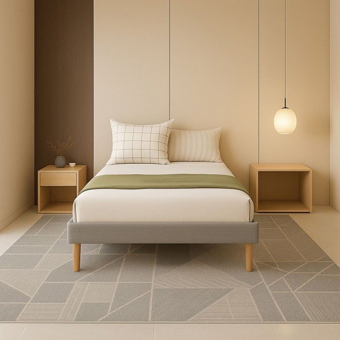 Gestoffeerde bedbodem - KING OF DREAMS - mina - 90x190 cm - 13 latten - 20 cm poten