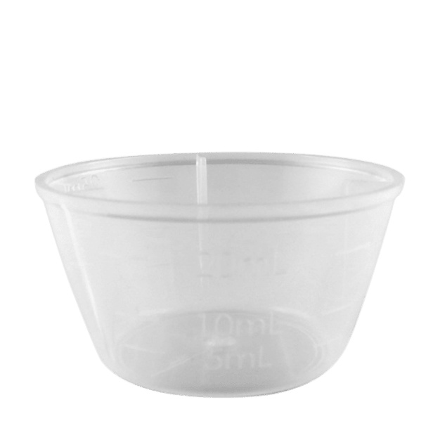 copo medidor de 25 ml