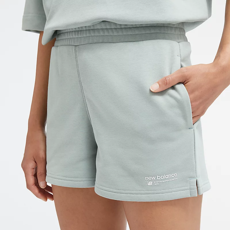 Linear Heritage French Terry Shorts für Damen – JUNIPER
